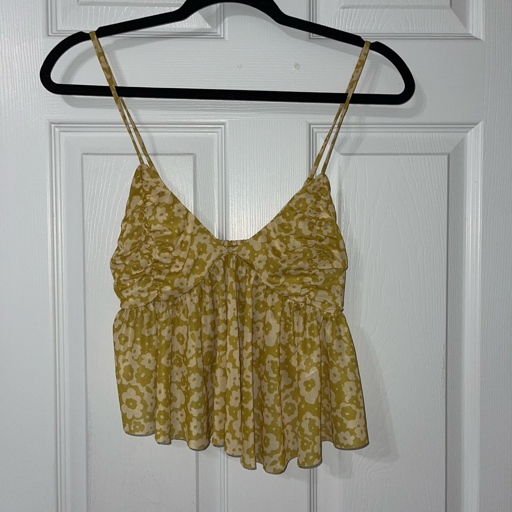 urban outfitters cropped spaghetti strap tank